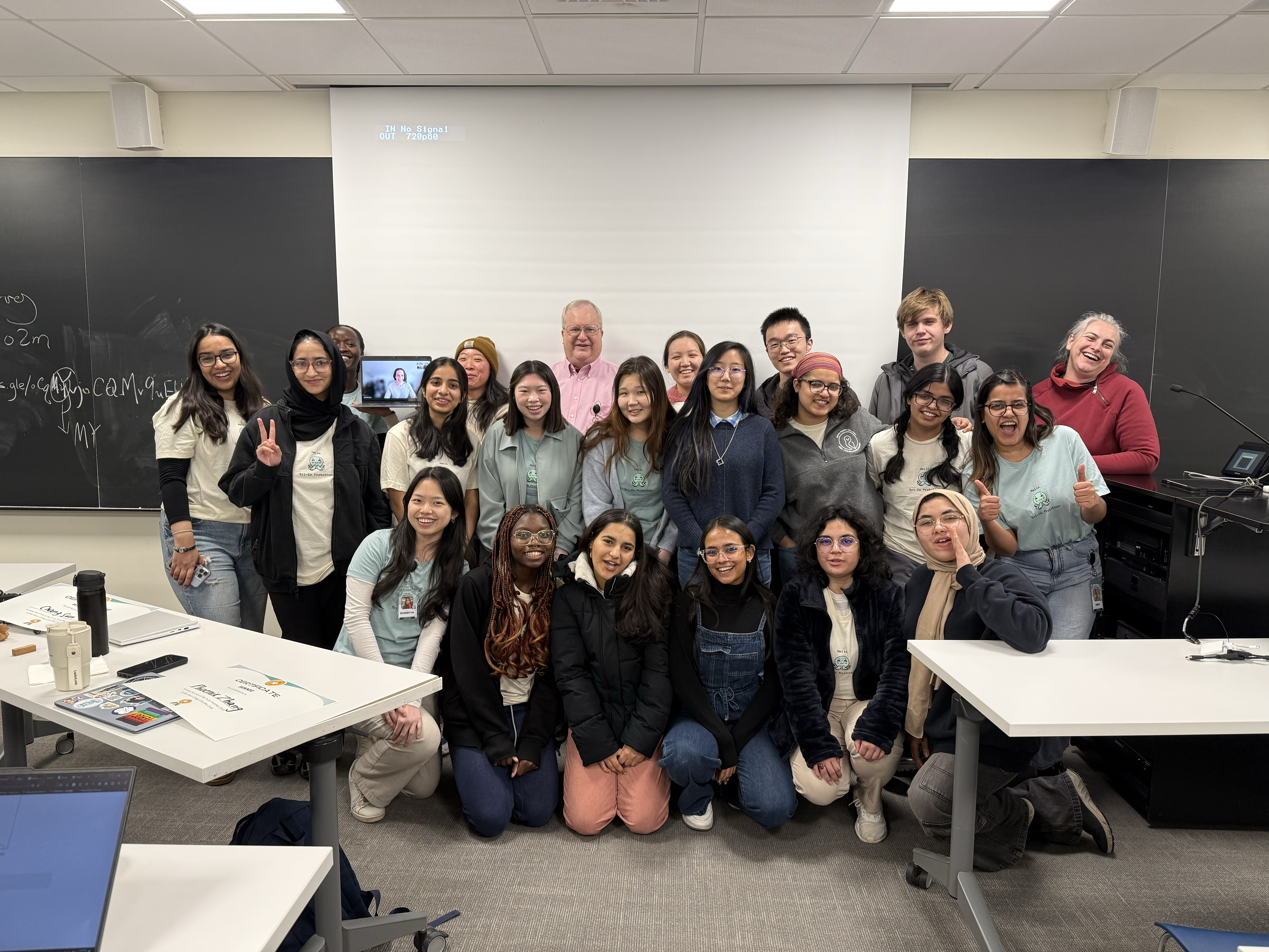 Students taking photo